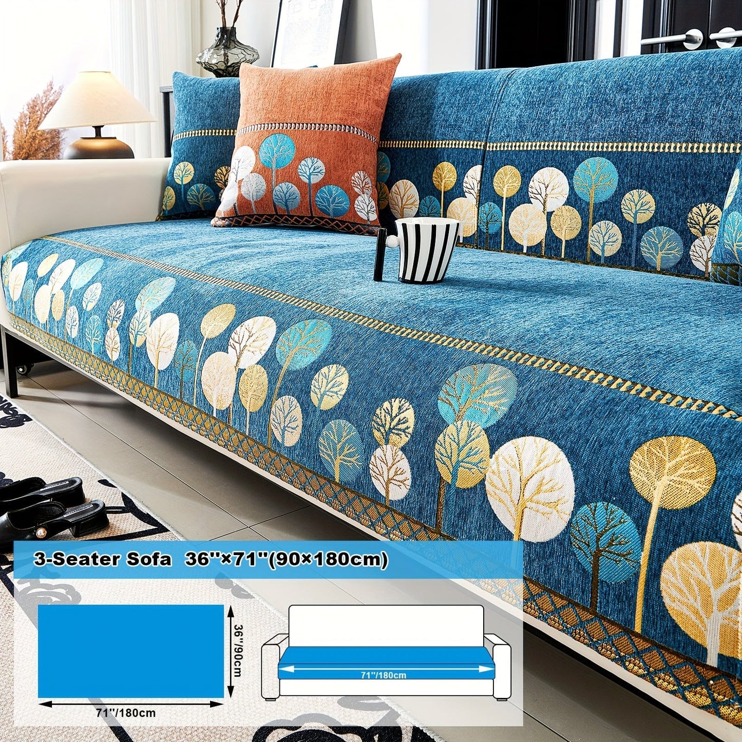 Bohemian Style Chenille Sofa Abdeckung