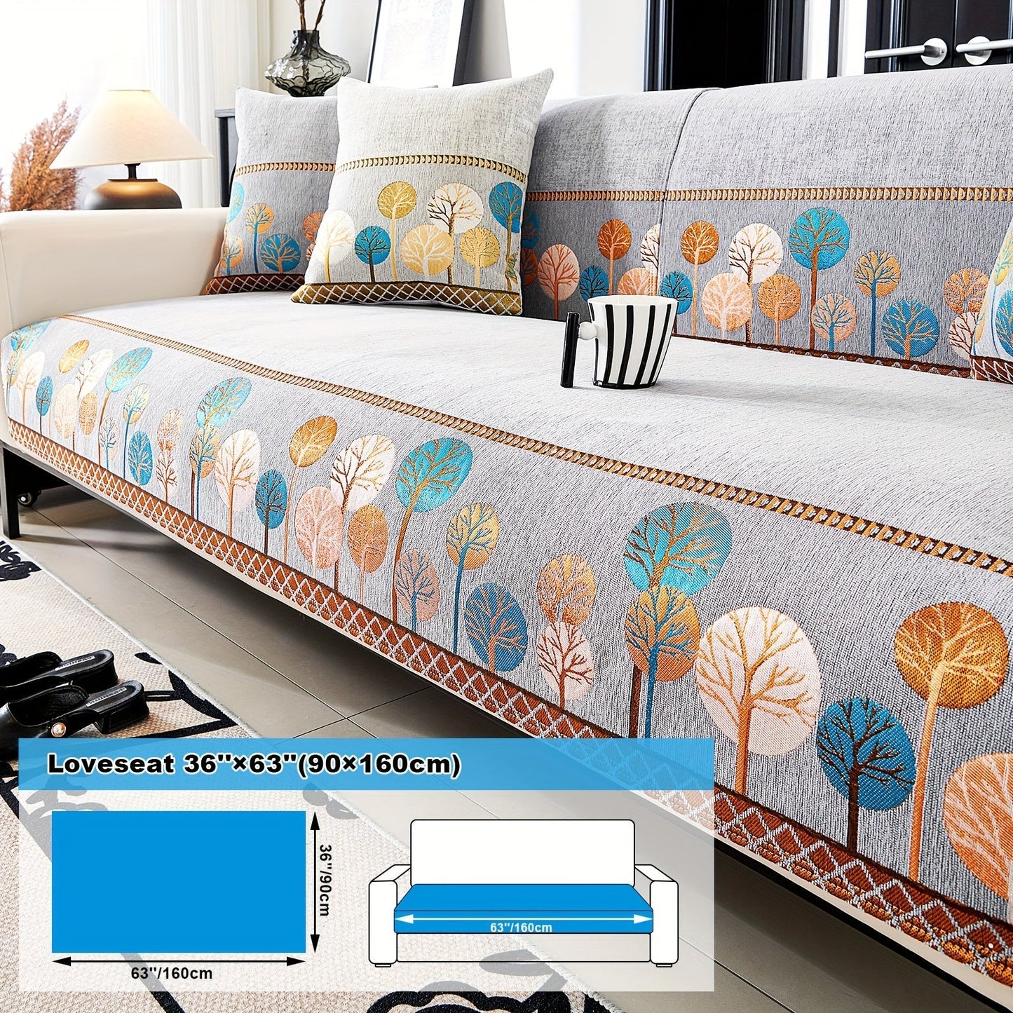 Bohemian Style Chenille Sofa Abdeckung