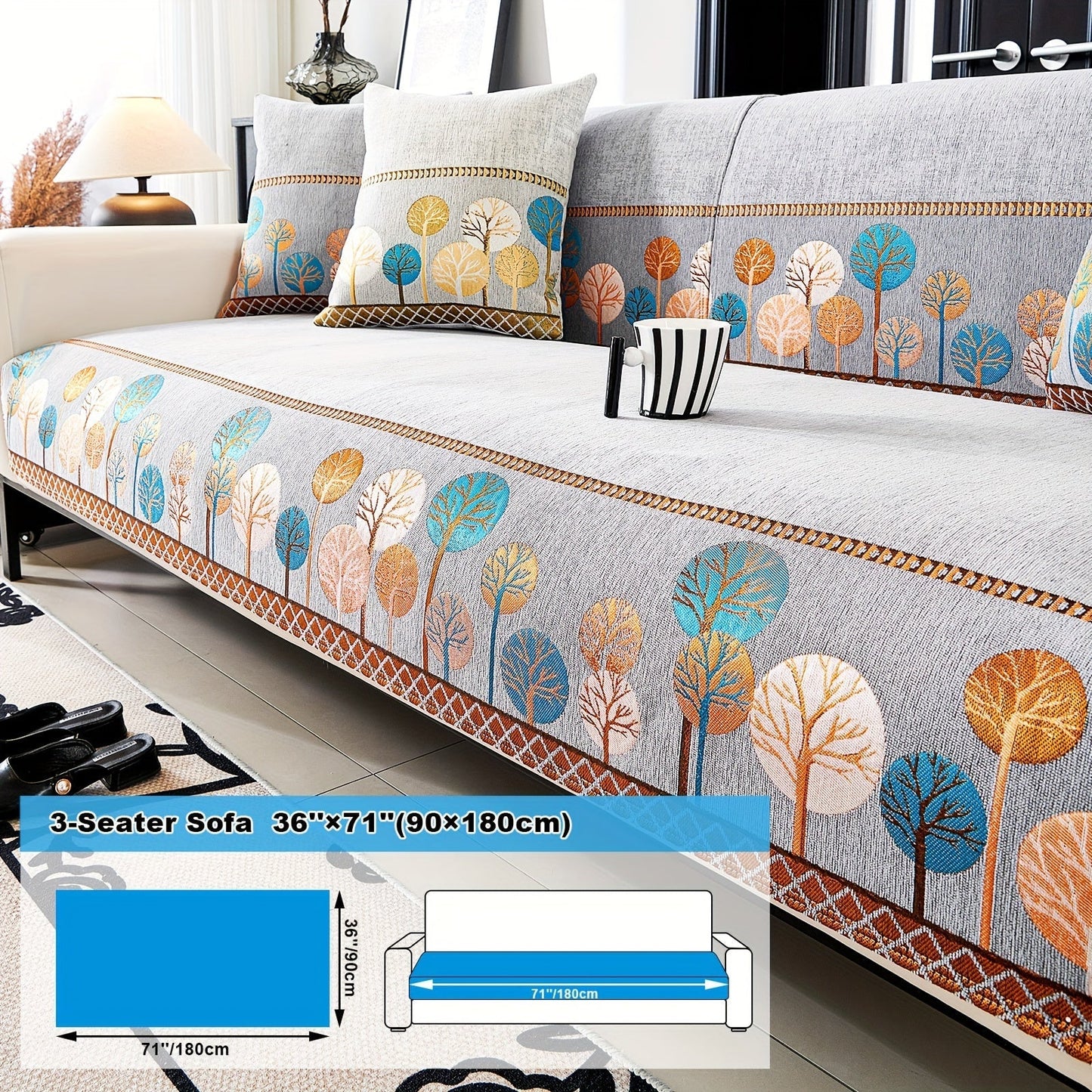 Bohemian Style Chenille Sofa Abdeckung