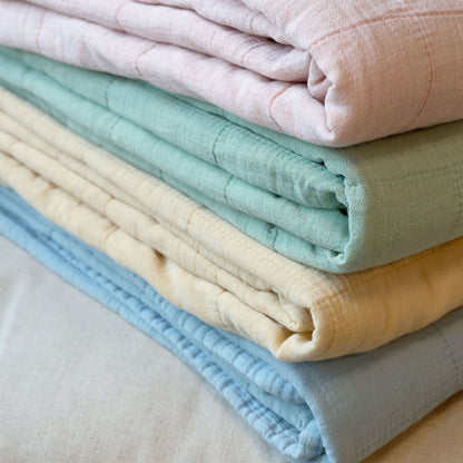 Chic Antique - Vintage Quilt Steppdecke sky blue 130x180 cm