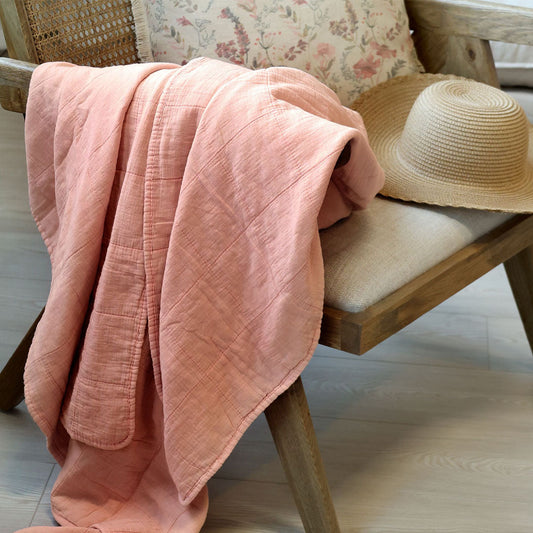 Chic Antique - Vintage Quilt Steppdecke Coral blush 130x180 cm