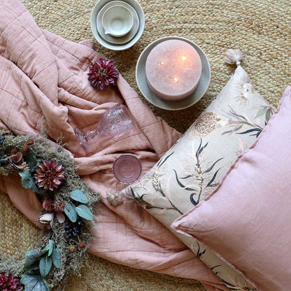 Chic Antique - Vintage Quilt Steppdecke Taupe 130x180 cm