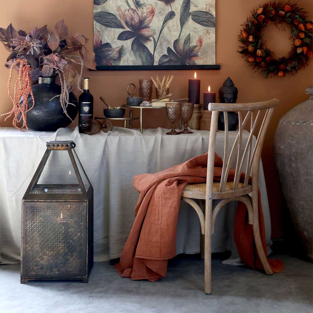 Chic Antique - Vintage Quilt Steppdecke Terracotta 130x180 cm