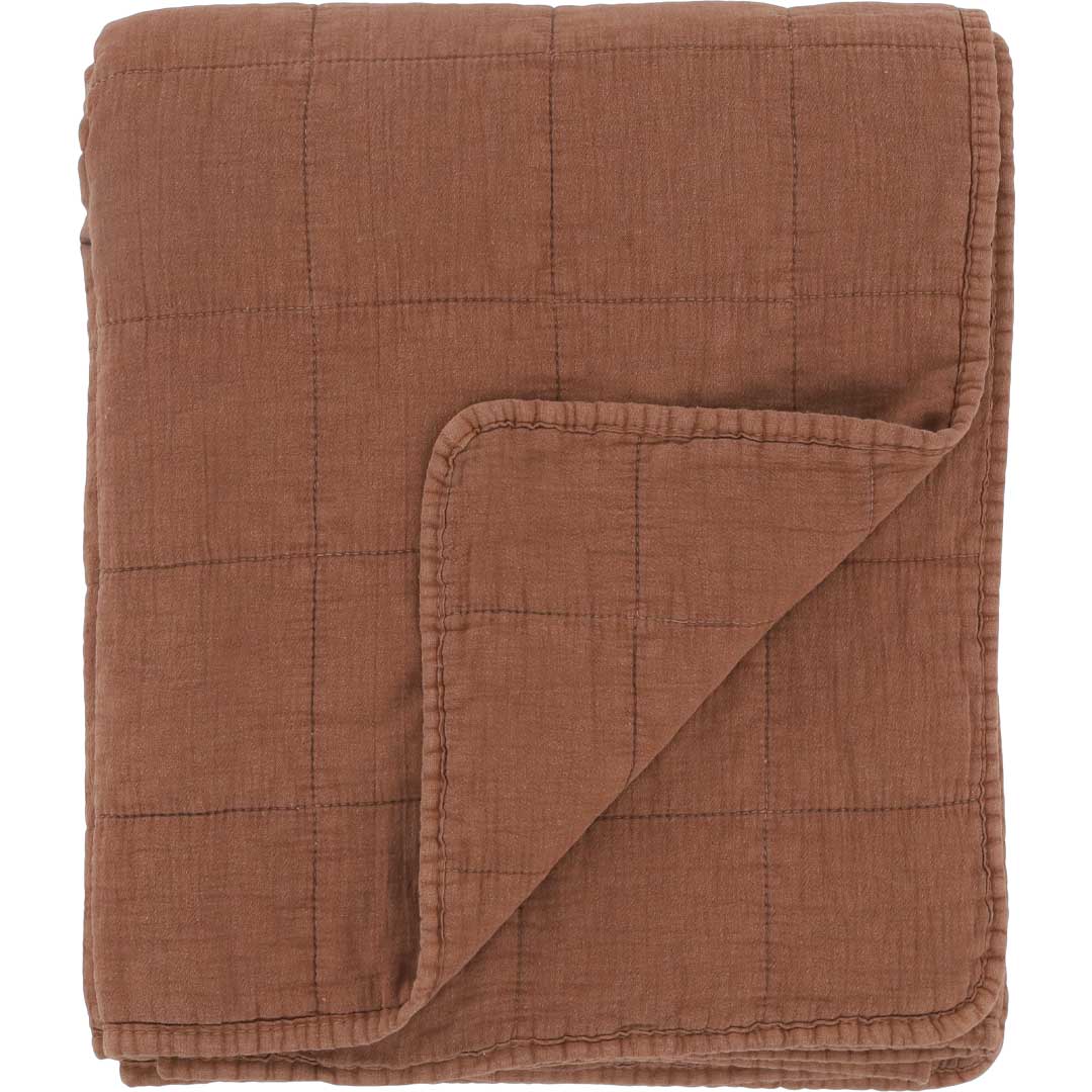 Chic Antique - Vintage Quilt Steppdecke Terracotta 130x180 cm