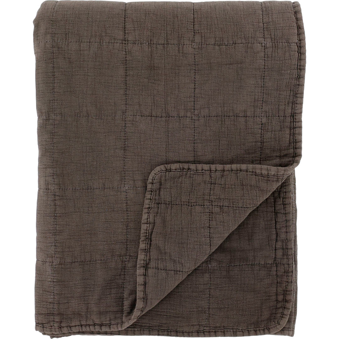 Chic Antique - Vintage Quilt Steppdecke  Mokka 130x180 cm