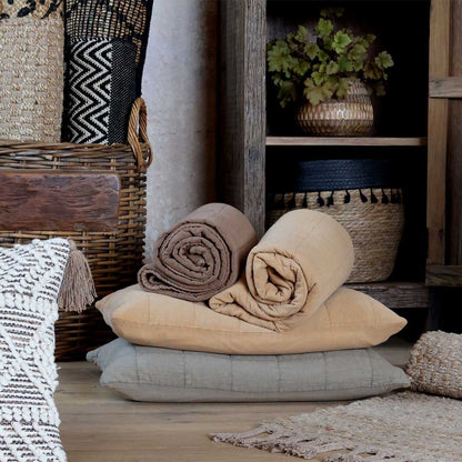 Chic Antique - Vintage Quilt Steppdecke Walnuss 130x180 cm