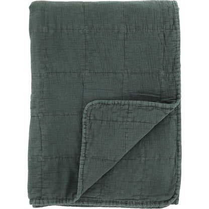 Chic Antique - Vintage Quilt Steppdecke forest green 130x180 cm