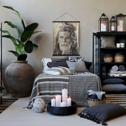 Chic Antique - Vintage Quilt Steppdecke Französisch Grau 130x180 cm