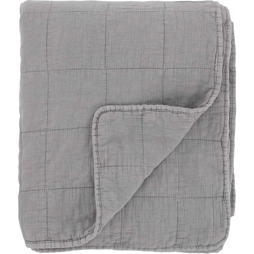 Chic Antique - Vintage Quilt Steppdecke Französisch Grau 130x180 cm