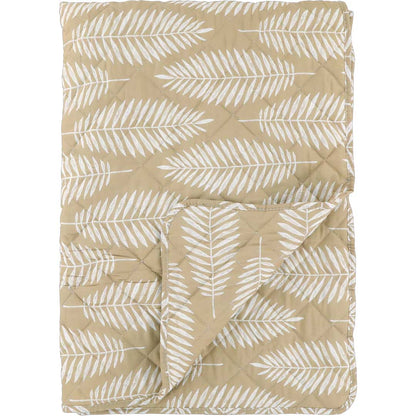 Chic Antique - Quilt mit tropischem Blattmuster 130x180 cm