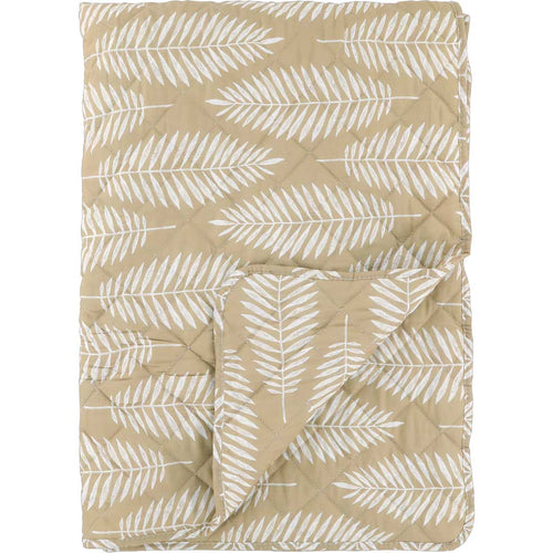 Chic Antique - Quilt mit tropischem Blattmuster 130x180 cm