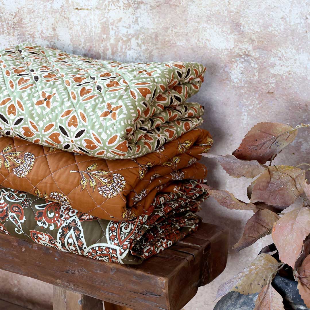 Chic Antique - Quilt mit Blumenmuster  130x180 cm