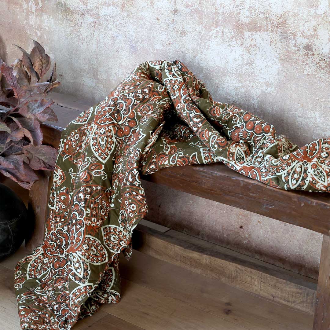 Chic Antique - Quilt mit Paisleymuster 130x180 cm