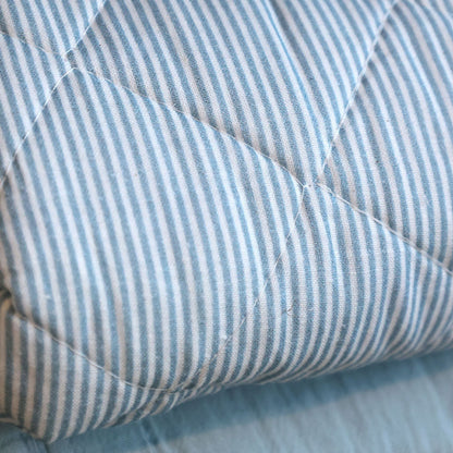 Chic Antique - Vintage Quilt Steppdecke mit Matrosenstreifen 130x180 cm