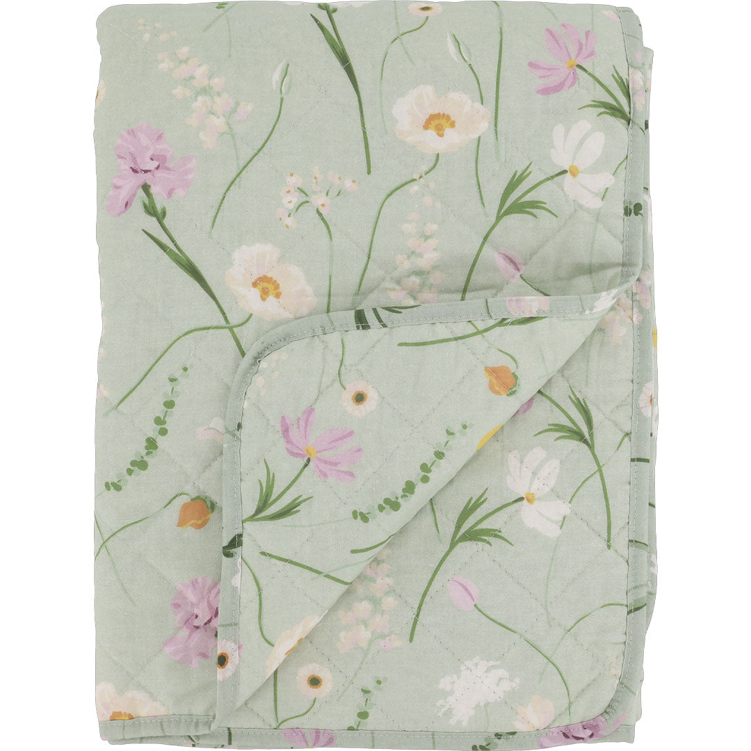 Chic Antique - Vintage Quilt Steppdecke mit Blumen 130x180 cm