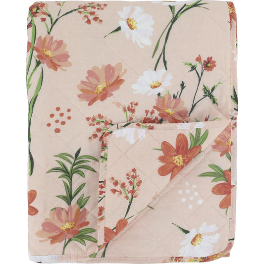 Chic Antique - Vintage Quilt Steppdecke mit Blumenmuster 130x180 cm