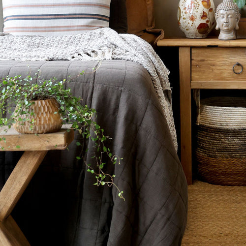 Chic Antique - Vintage Quilt Steppdecke mocca 240x240 cm