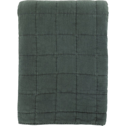 Chic Antique - Vintage Quilt Steppdecke forest green 240x240 cm