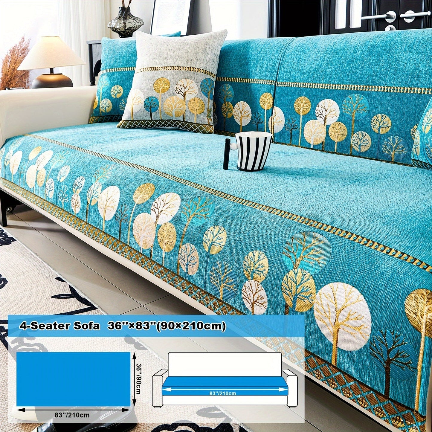 Bohemian Style Chenille Sofa Abdeckung