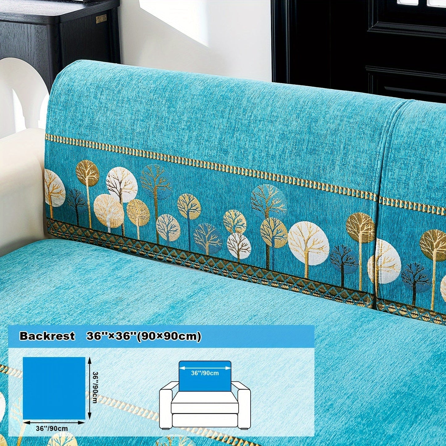 Bohemian Style Chenille Sofa Abdeckung