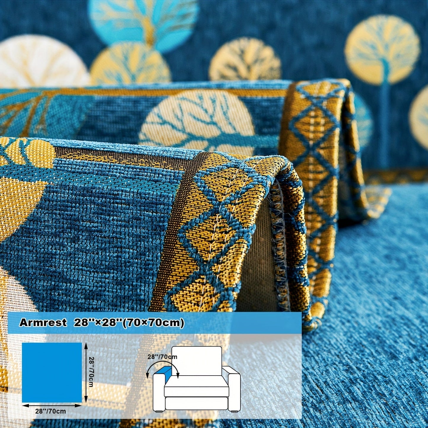Bohemian Style Chenille Sofa Abdeckung