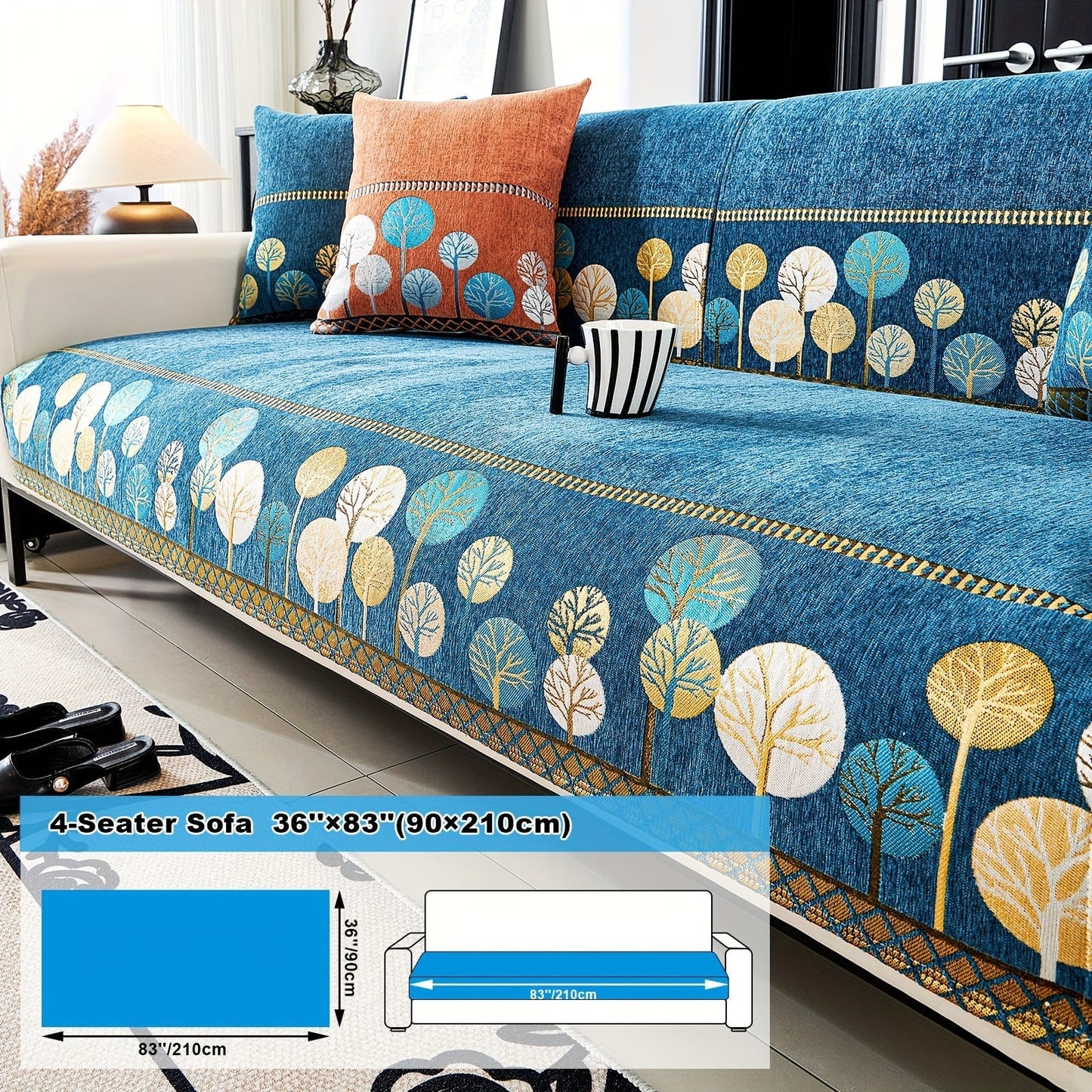 Bohemian Style Chenille Sofa Abdeckung