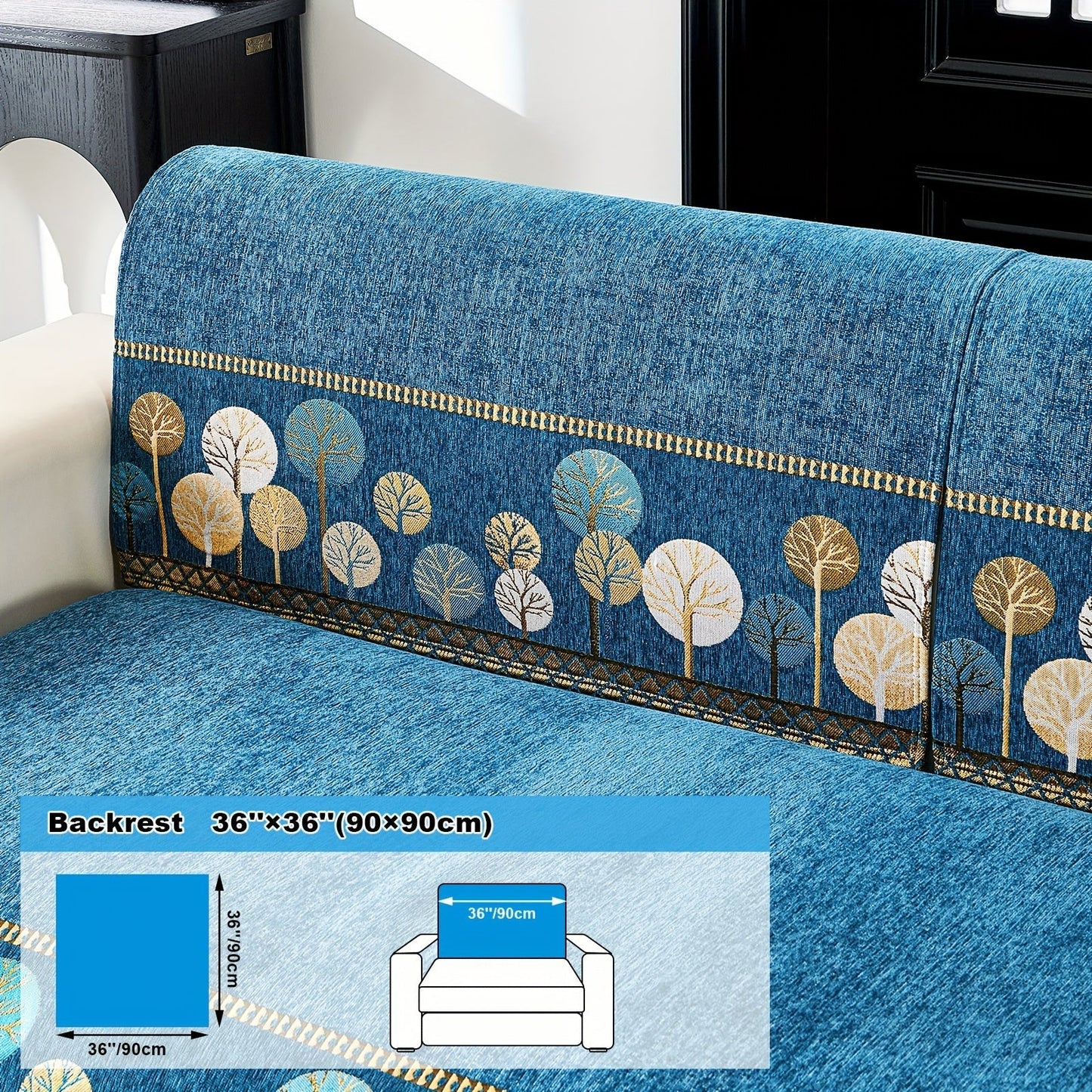 Bohemian Style Chenille Sofa Abdeckung