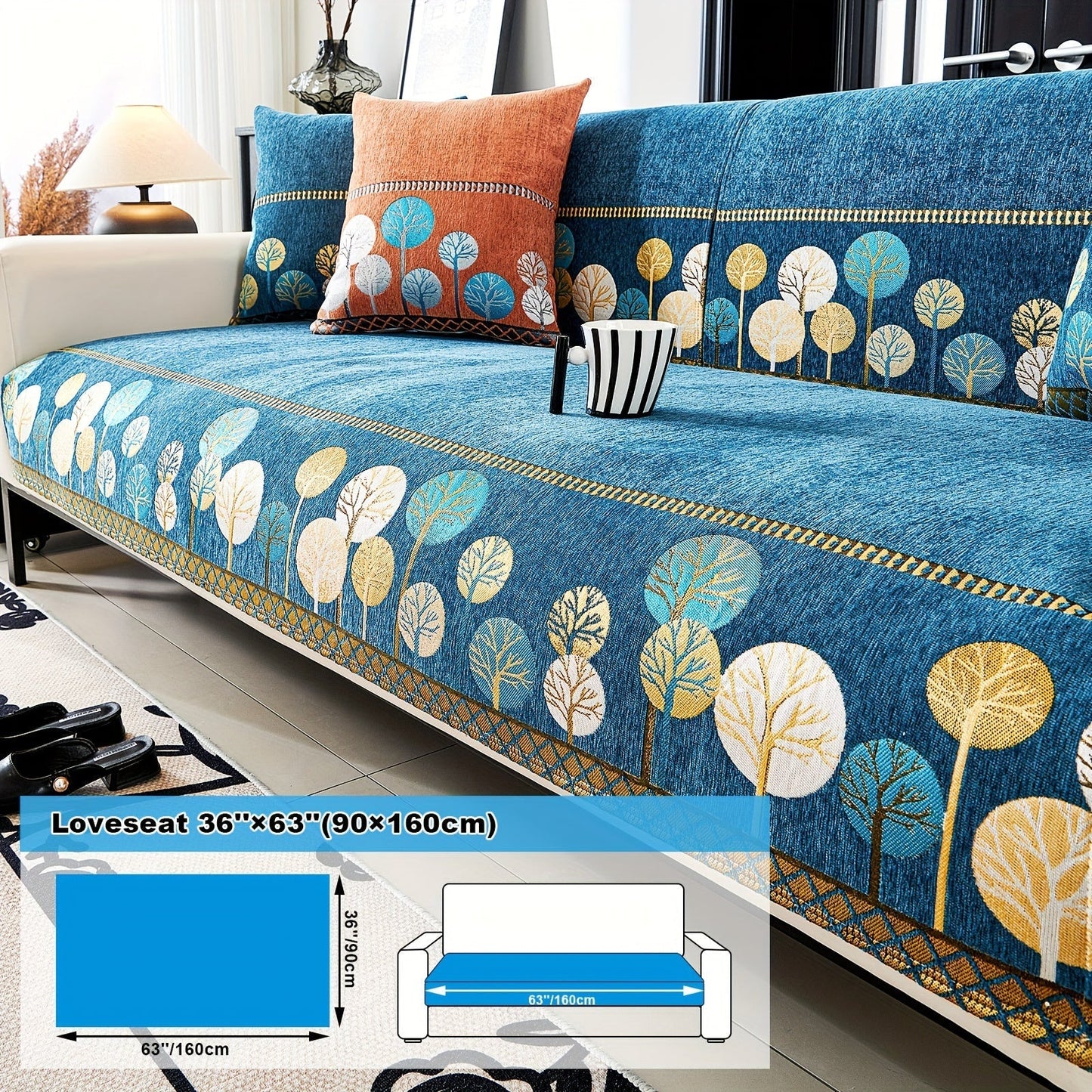 Bohemian Style Chenille Sofa Abdeckung