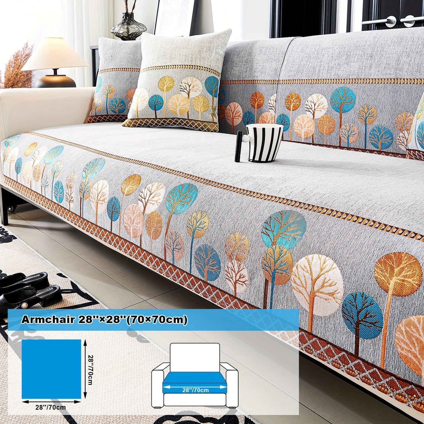 Bohemian Style Chenille Sofa Abdeckung