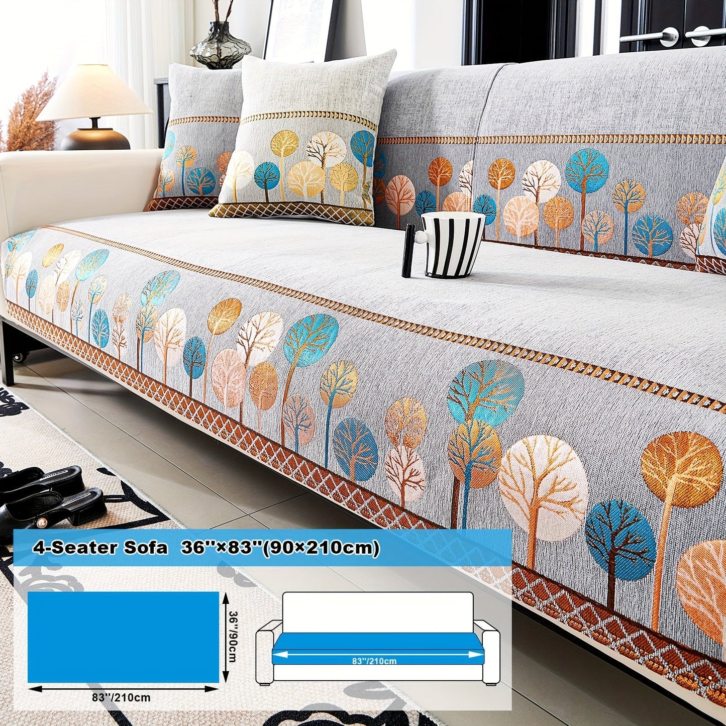 Bohemian Style Chenille Sofa Abdeckung