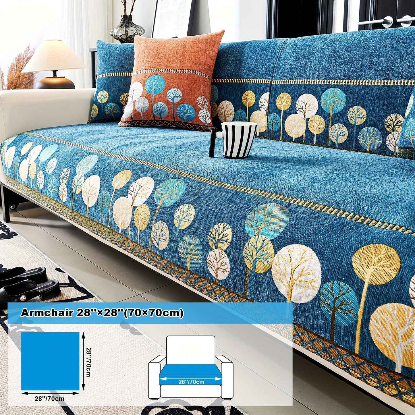 Bohemian Style Chenille Sofa Abdeckung