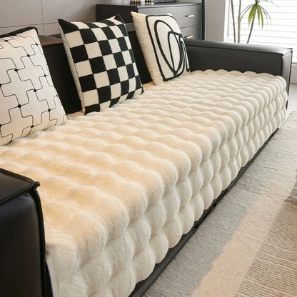 Weicher, rutschfester Plüschsofa-Bezug