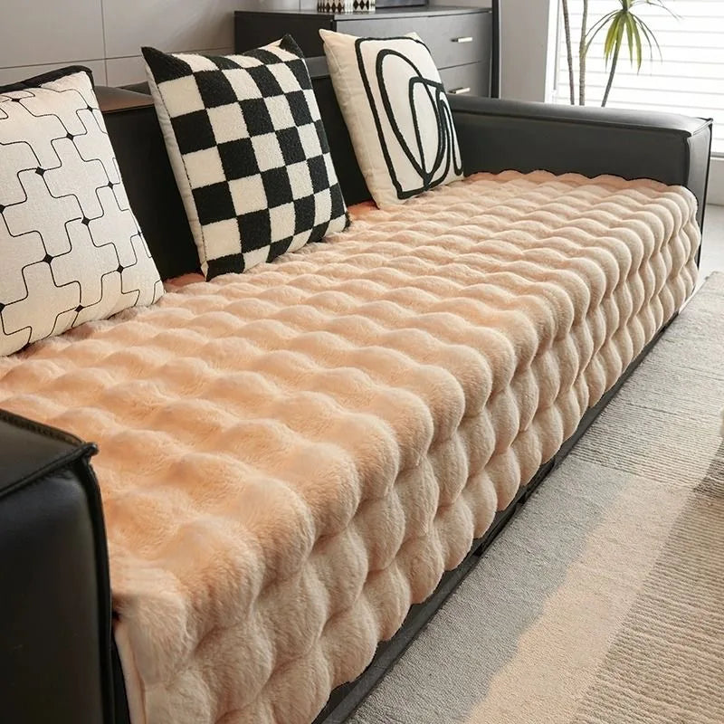 Weicher, rutschfester Plüschsofa-Bezug