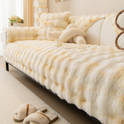 Weicher, rutschfester Plüschsofa-Bezug