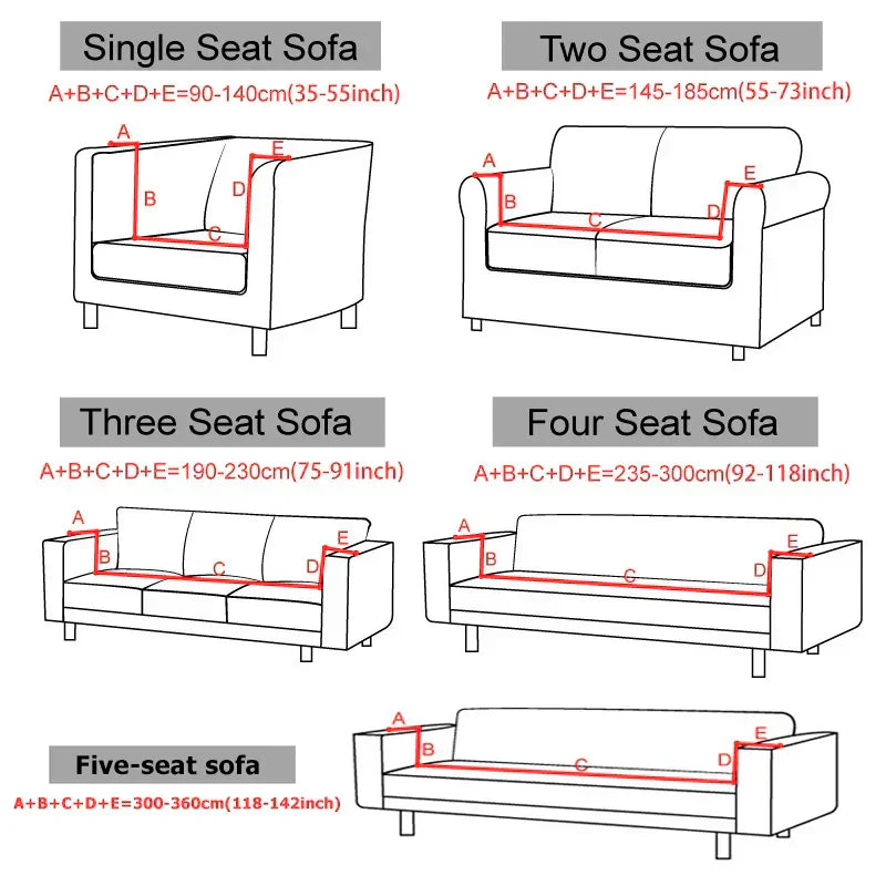Jac 07 Sofa cover with elastic band