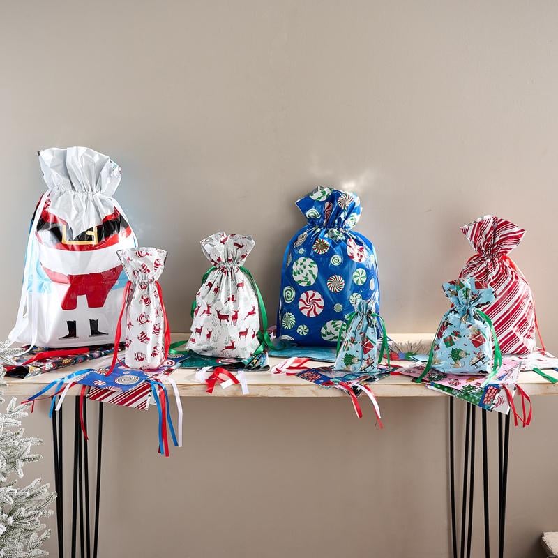 🎅Christmas Sale-Up to 50% Off🔥MerryPouch Christmas Drawstring Gift Bags