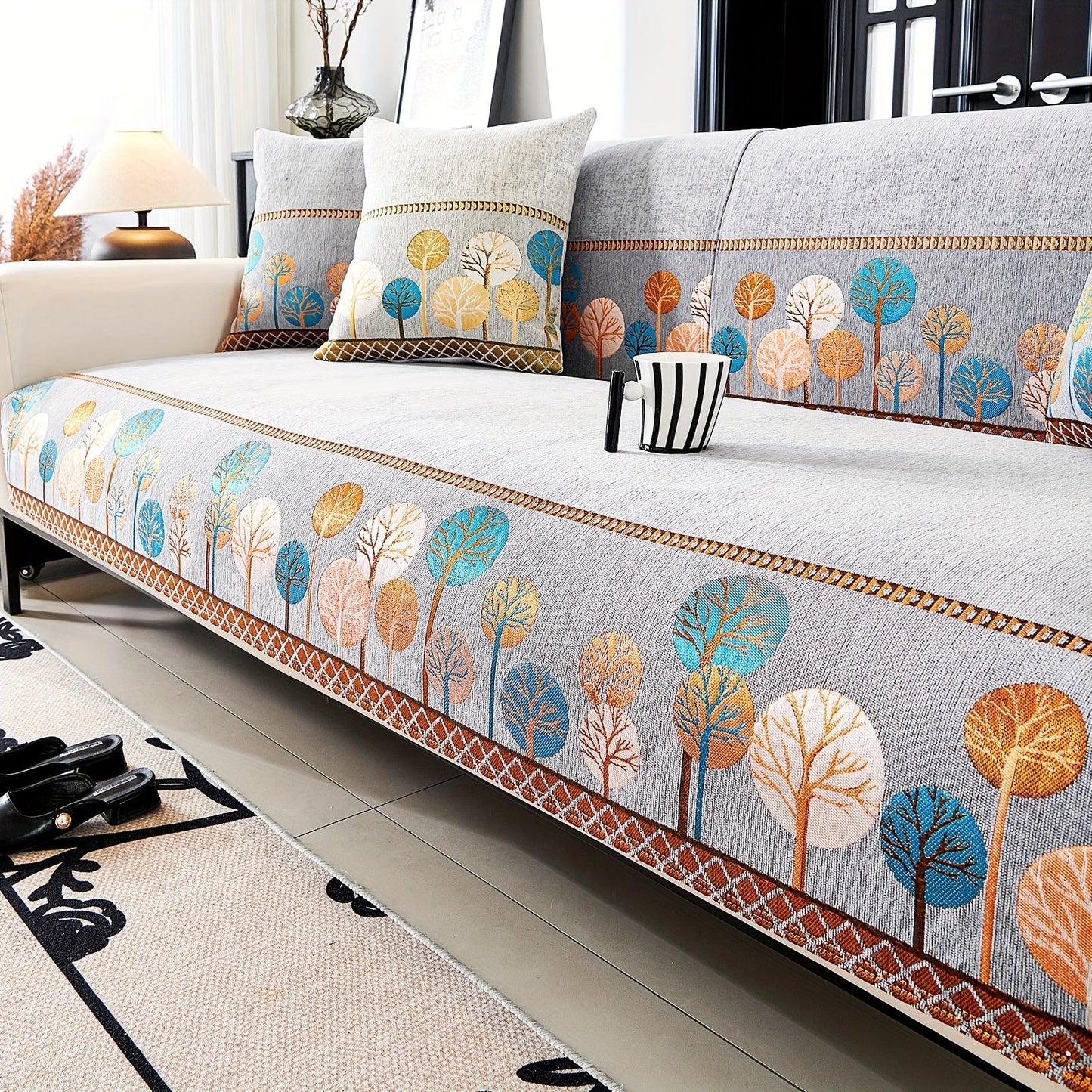 Bohemian Style Chenille Sofa Abdeckung