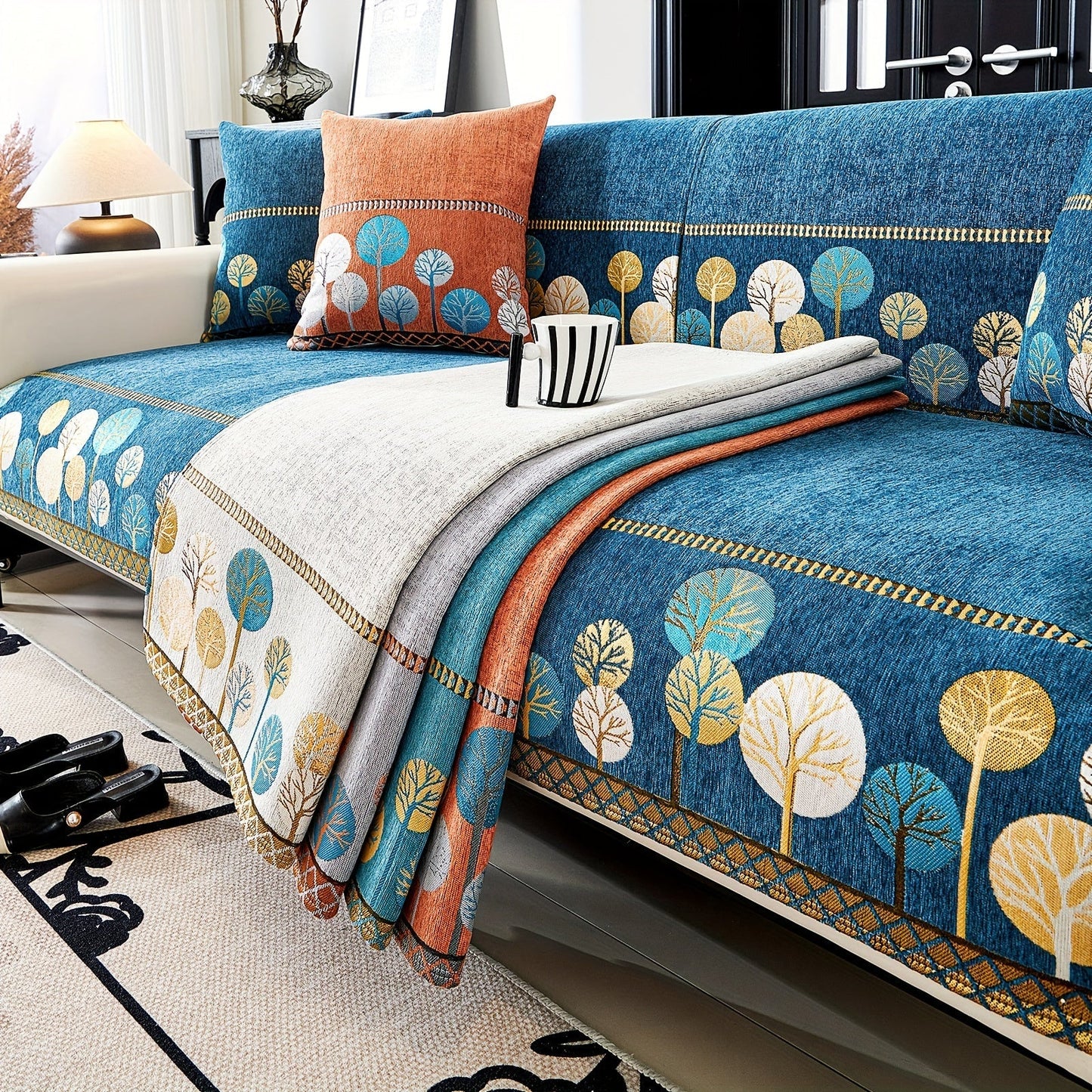 Bohemian Style Chenille Sofa Abdeckung