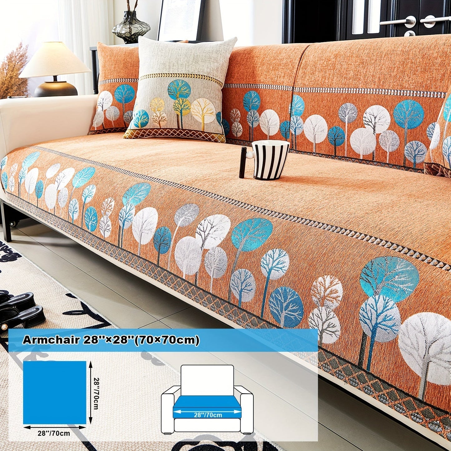 Bohemian Style Chenille Sofa Abdeckung