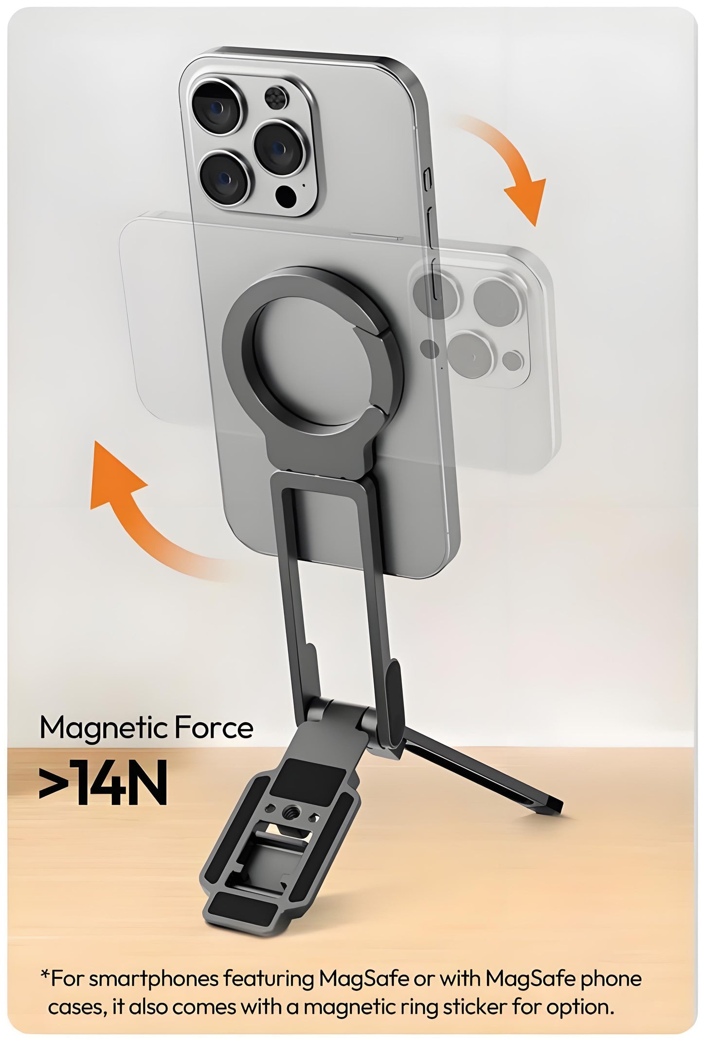 🔥HOT SALE 50% OFF📱Strong Magnetic Phone Tripod for iPhone⚡