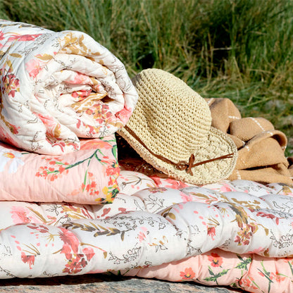 Chic Antique - 2 Stück Aix Matratzen mit Wildblumenmuster – Creme