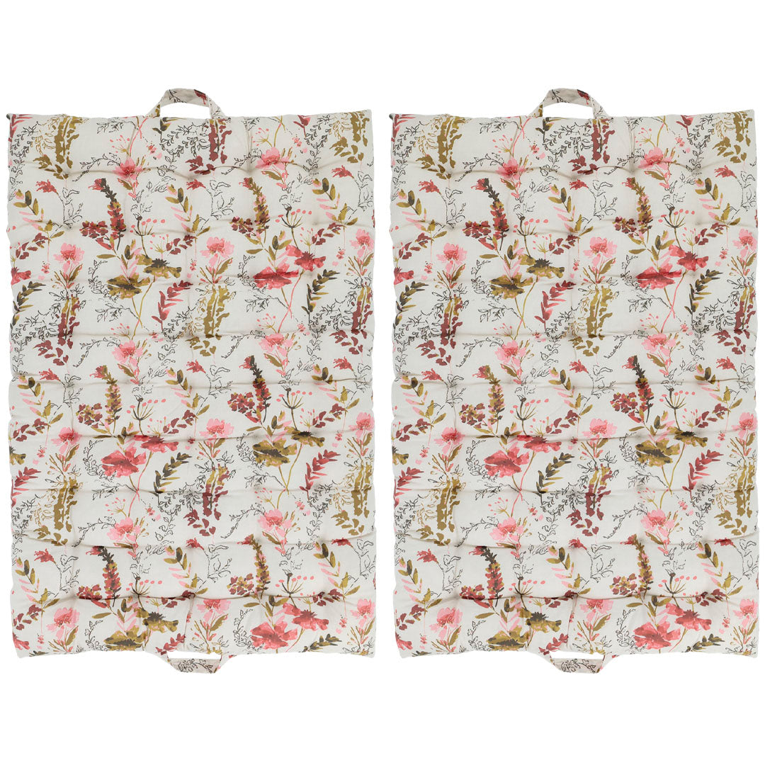 Chic Antique - 2 Stück Aix Matratzen mit Wildblumenmuster – Creme