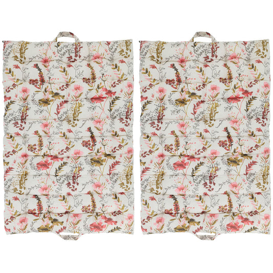 Chic Antique - 2 Stück Aix Matratzen mit Wildblumenmuster – Creme