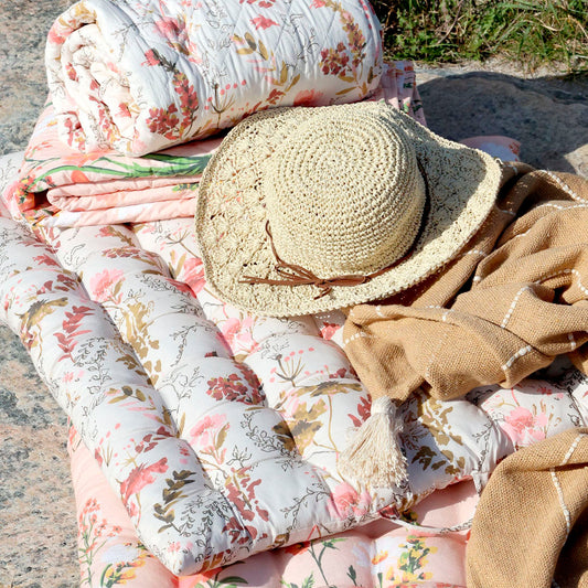 Chic Antique - 2 Stück Aix Matratzen mit Blumenmuster – Rosa