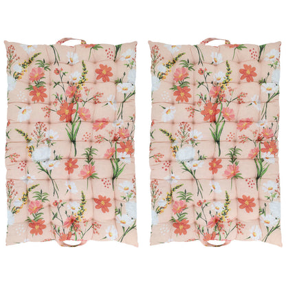 Chic Antique - 2 Stück Aix Matratzen mit Blumenmuster – Rosa
