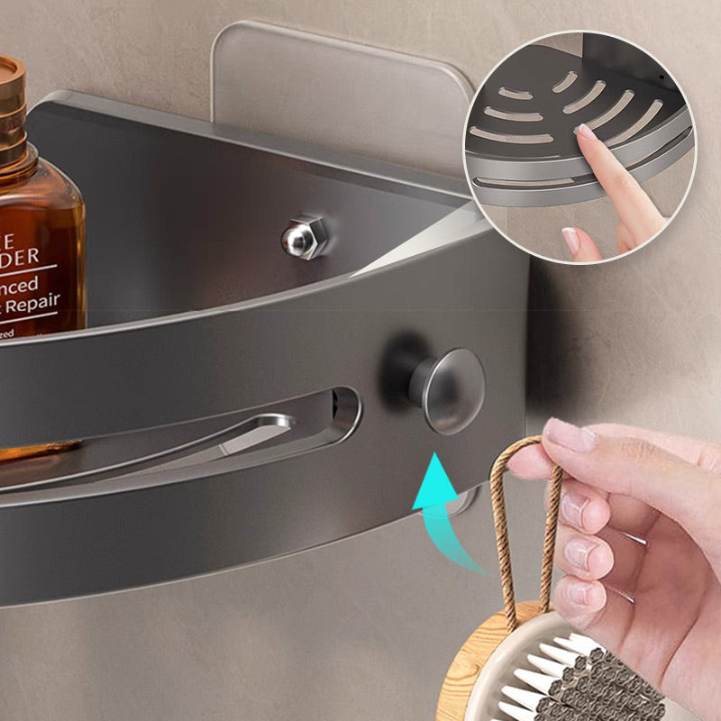 📢50% OFF!✨Corner Shower Shelf without Drilling with Hooks