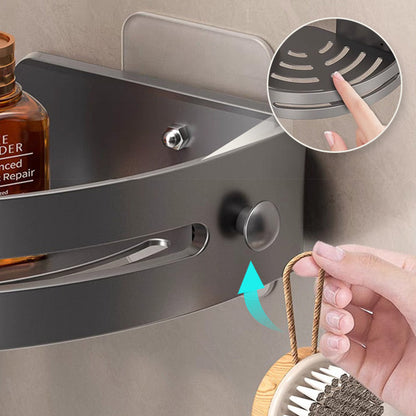 📢50% OFF!✨Corner Shower Shelf without Drilling with Hooks