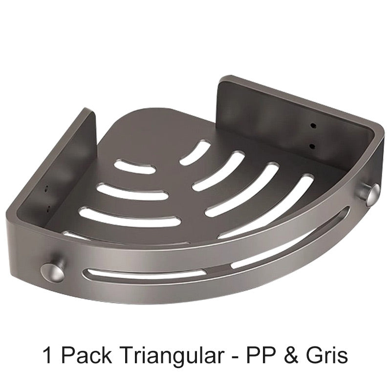 📢50% OFF!✨Corner Shower Shelf without Drilling with Hooks