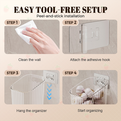 Wall-Mounted Clear Storage Organizer