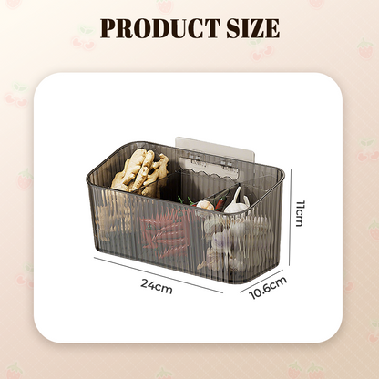 Wall-Mounted Clear Storage Organizer